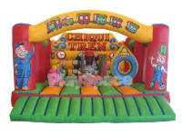 Надувной батут "Детский поезд"