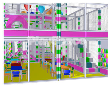 Лабиринт детский cборный с мягкой SoftPlay зоной